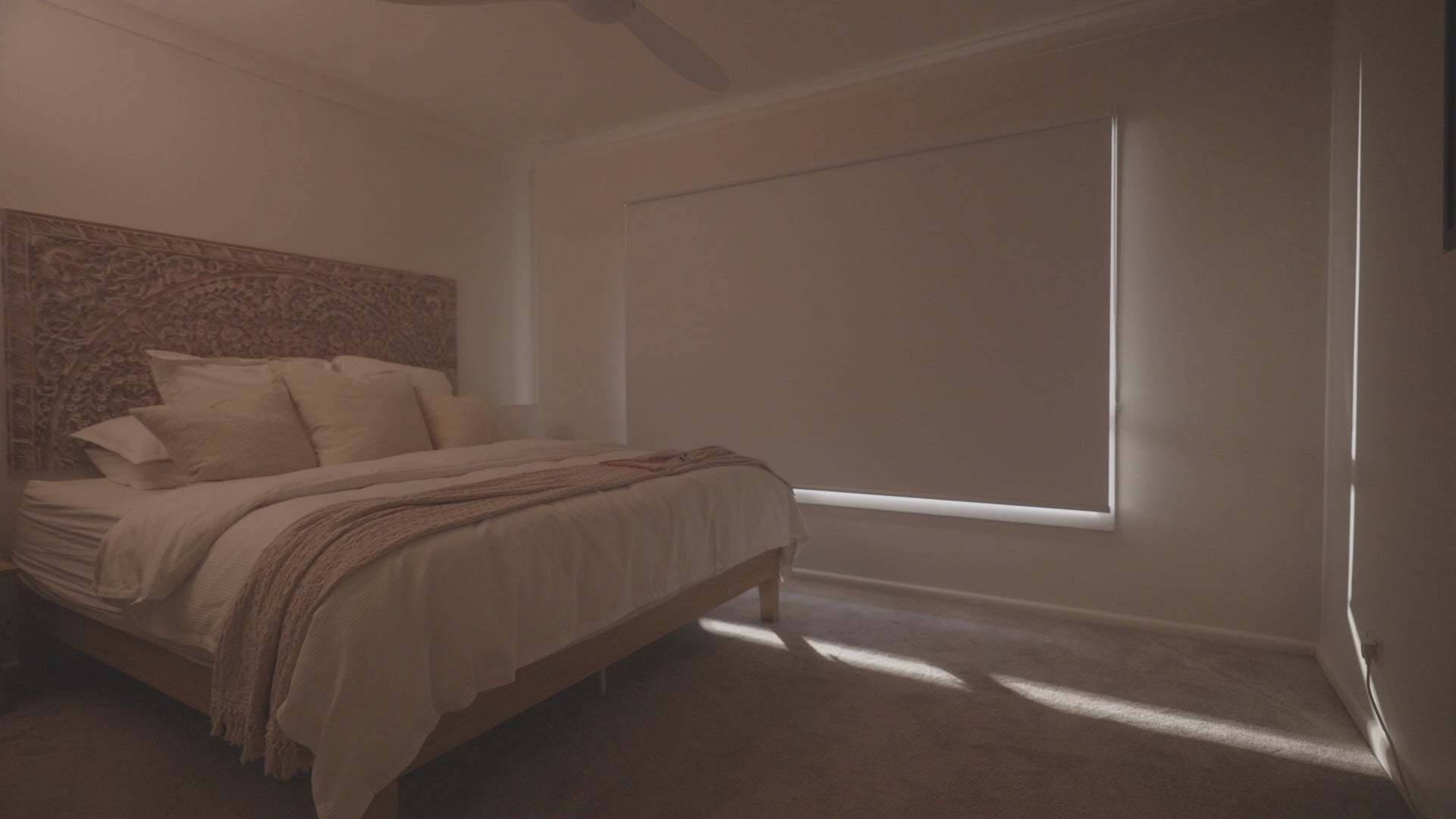 Load video: Blackout blind light blockers for stopping light coming around blinds and shades